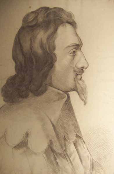 Copy of a Profile Portrait of Charles I by Sir Anthony Van Dyke